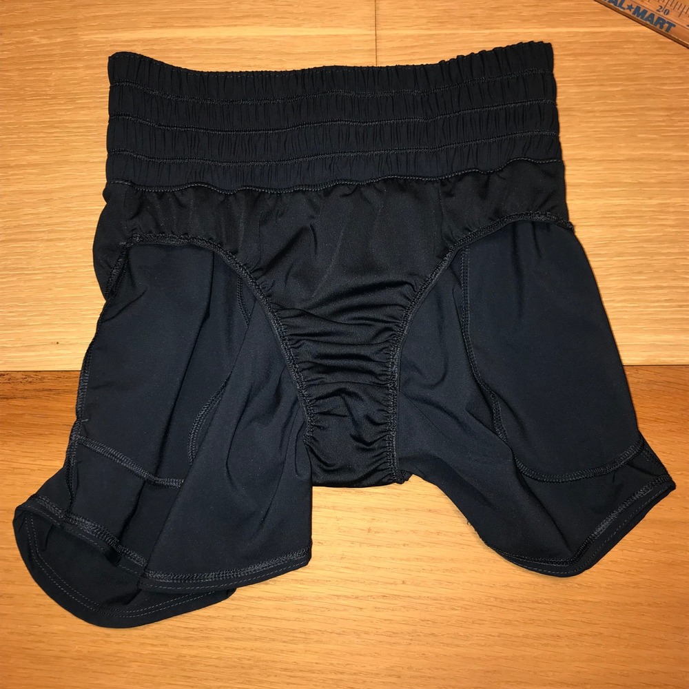 Nike Dri-FIT One High-Rise 3" Brief-Lined Shorts Navy Blue DX6642-478 Womens S - Picture 12 of 16